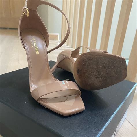 ysl amber sandals